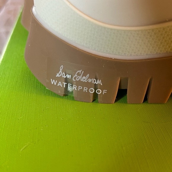 NWT Sam Edelman Ivory waterproof/weatherproof boots. Women’s size 8m. Faux fur - Picture 6 of 11